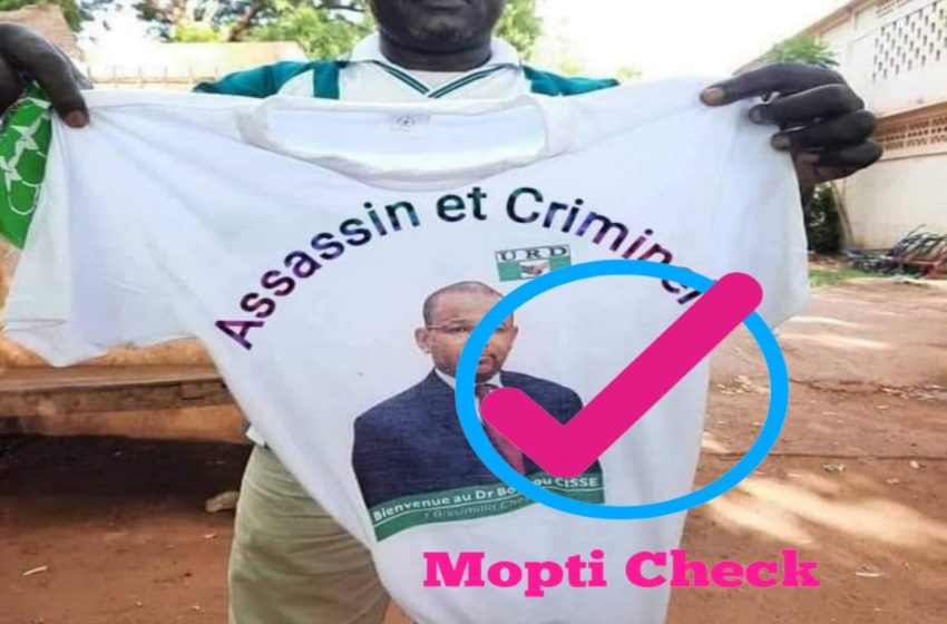  [Mopti Check] :  Non, cet homme n’a pas traité Boubou Cissé d’assassin et criminel